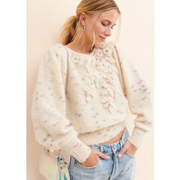 LoveShackFancy Claudette Pullover MONRI Sweater - Picture 10 of 10